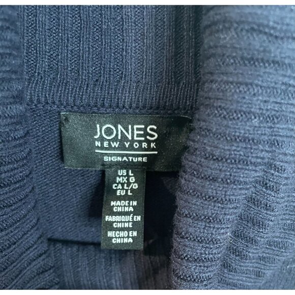 Jones New York Women's Color Block Turtleneck Sweater Long Sleeve Size L - Picture 5 of 15
